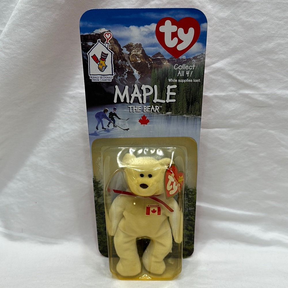 McDonald’s Ty beanie babies, Maple the bear